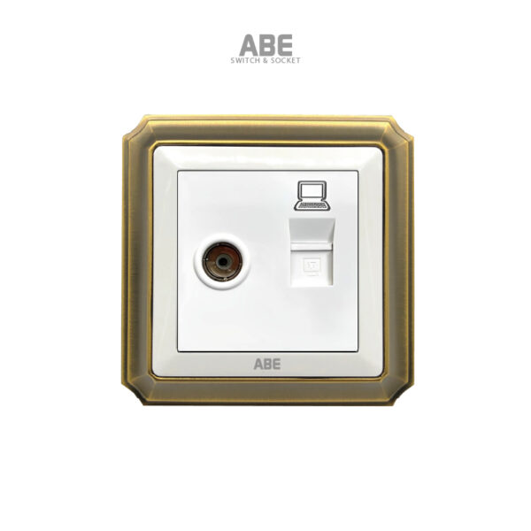 Ổ-cắm-TV-Mạng-Bronze