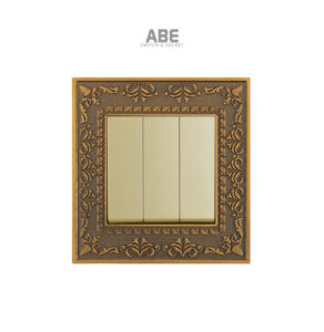 Công tắc ba Lace hạt vàng hợp kim kẽm