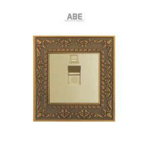 Ổ cắm mạng Lace hạt vàng hợp kim kẽm ABE