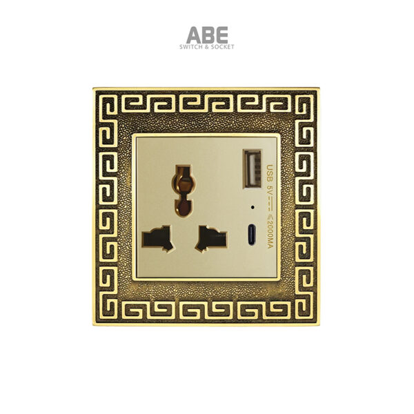 Ổ cắm đa năng kèm usb type c Palace