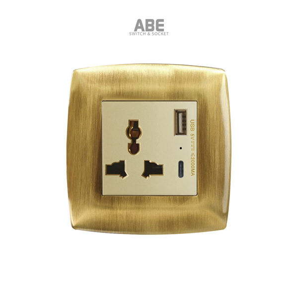Ổ cắm đa năng kèm usb type c Palace