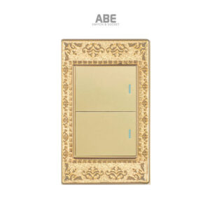 Công tắc đôi Lace vàng