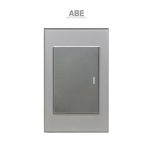 Công tắc đơn Crystal xám viền xám ABE