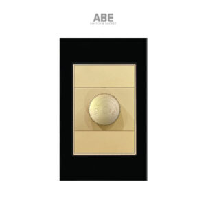 Dimmer đèn Crystal chữ nhật đen viền vàng ABE