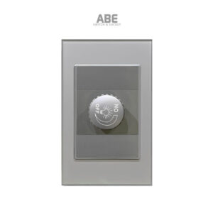 Dimmer đèn Crystal chữ nhật xám viền xám ABE