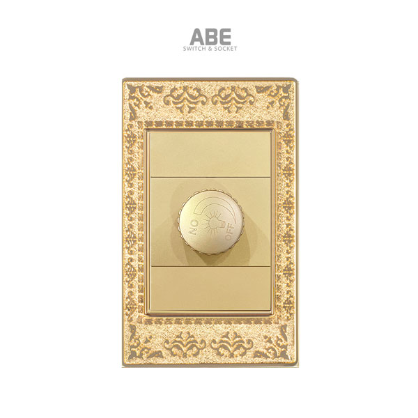 Dimmer đèn Lace vàng hợp kim kẽm chữ nhật ABE