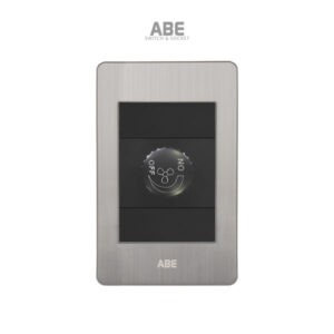 Dimmer quạt Satin B bạc hạt đen ABE