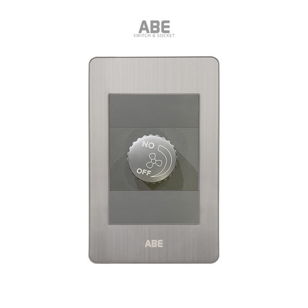 Dimmer quạt Satin B bạc hạt xám ABE