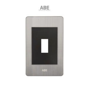 Mặt chứa 1 CB Satin B bạc hạt đen ABE