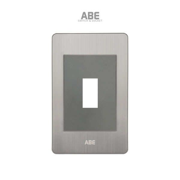 Mặt chứa 1 CB Satin B bạc hạt xám ABE