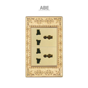 Ổ cắm đôi đa năng Lace vàng