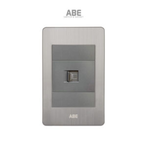 Ổ Cắm Mạng Satin B RJ45 Chữ Nhật ABE (B1-M)