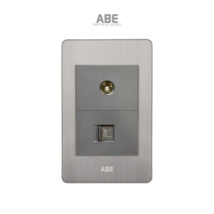 Ổ Cắm TV Mạng Satin B Chữ Nhật ABE (B1-TVM)