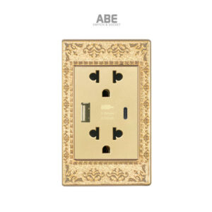 Ổ cắm USB Type C Lace vàng