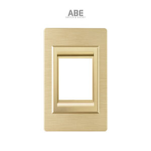 Mặt chứa 2 CB Nhựa xước vàng hạt vàng ABE