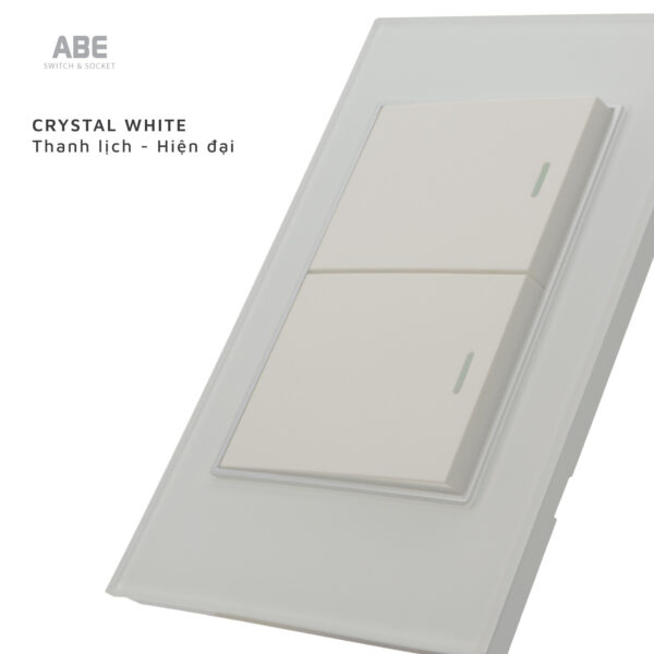 Ảnh bìa mẫu Crystal Trắng viền bạc 2