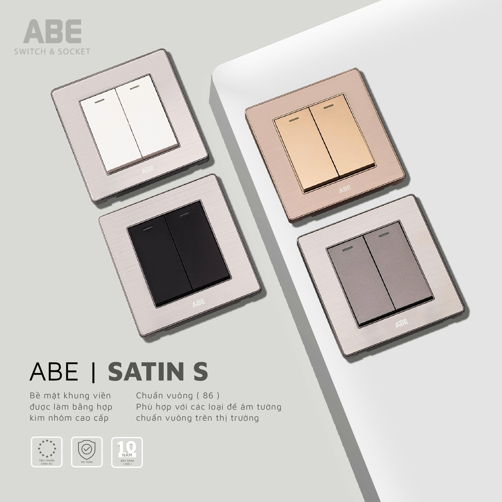 Read more about the article Công Tắc Ổ Cắm Satin S: Chạm Vào Sự Khác Biệt, Tạo Dấu Ấn Riêng
