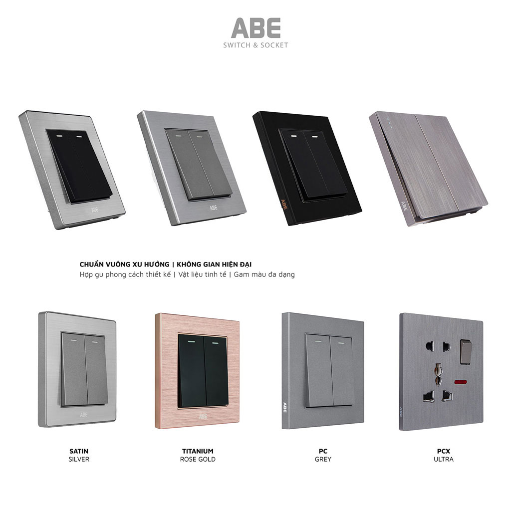 Thư viện hình ảnh Công tắc điện - ổ cắm điện Vuông Classia