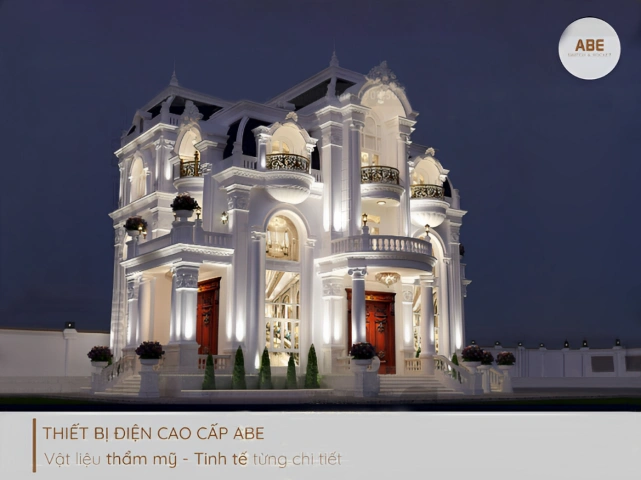 Thiết bị điện ABE đồng hành với công trình Villa, Resort