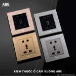Kích thước Ổ cắm vuông âm tường ABE