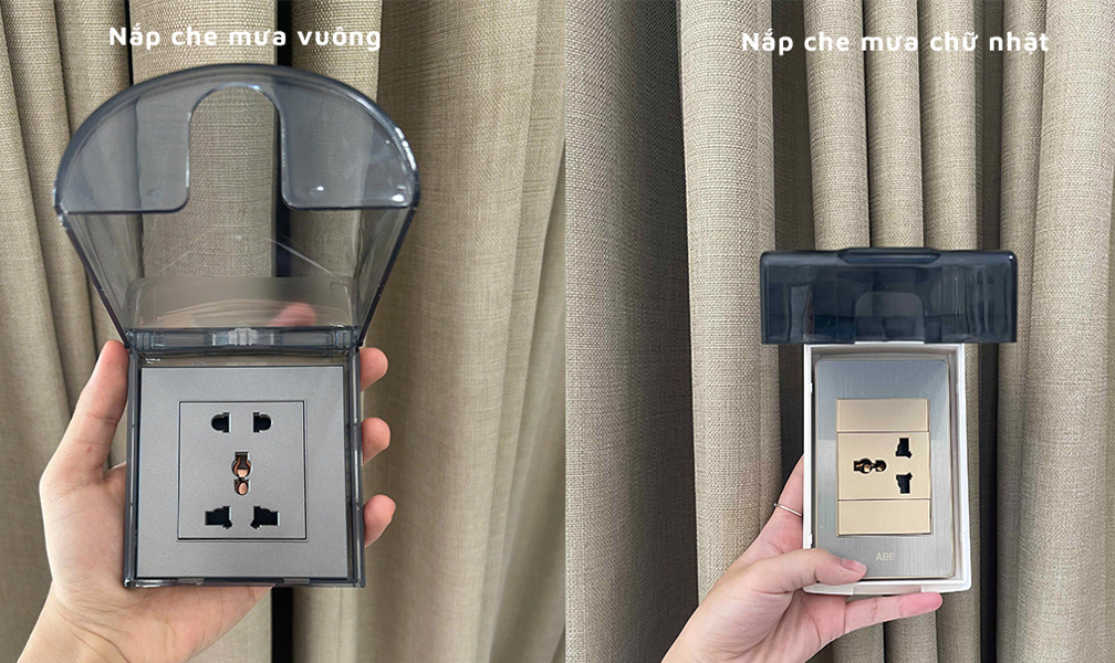 Phân biệt nắp che mưa vuông và chữ nhật chuẩn IP66