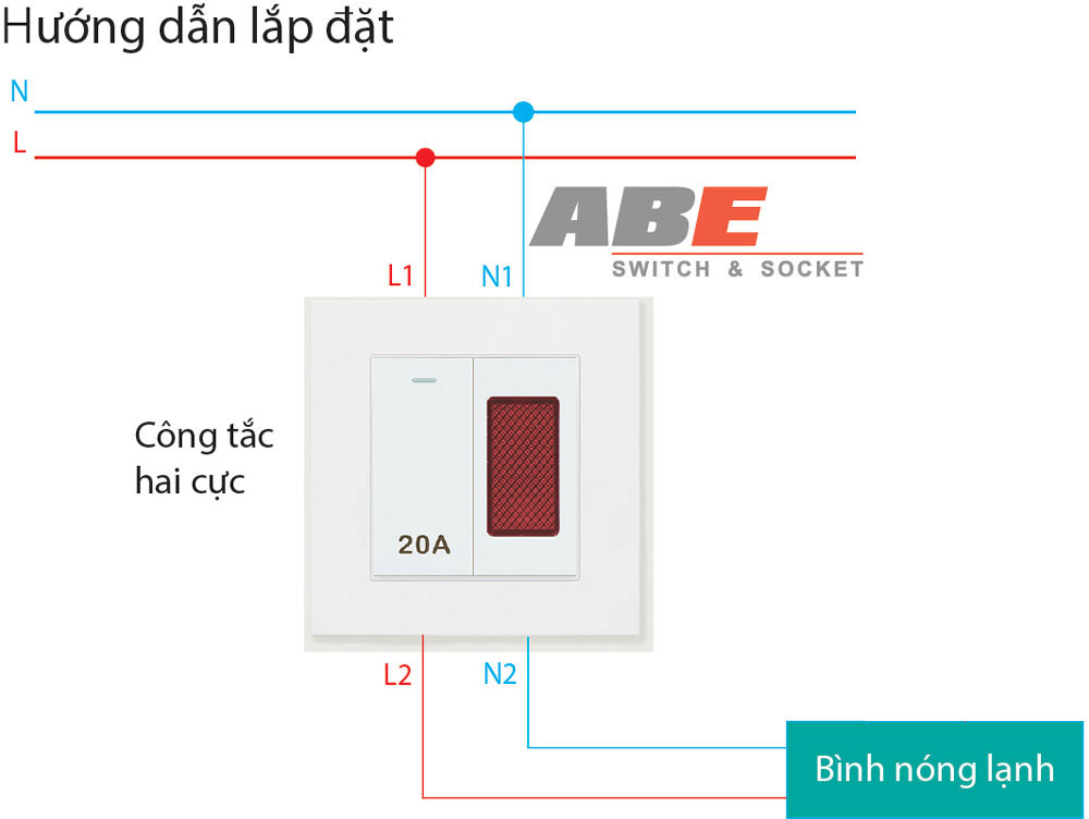 Nguyên lý hoạt động và các đấu nối dây cho công tắc hai cực